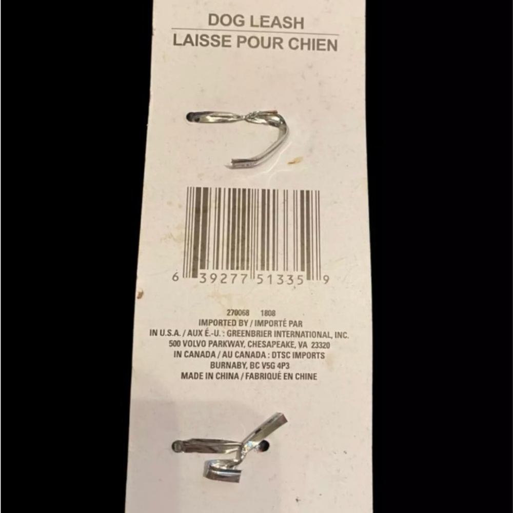 Greenbrier Kennel Club Large Dog Leash 48" Long x 1" Wide Red & Gray Bones NEW - Picture 4 of 5